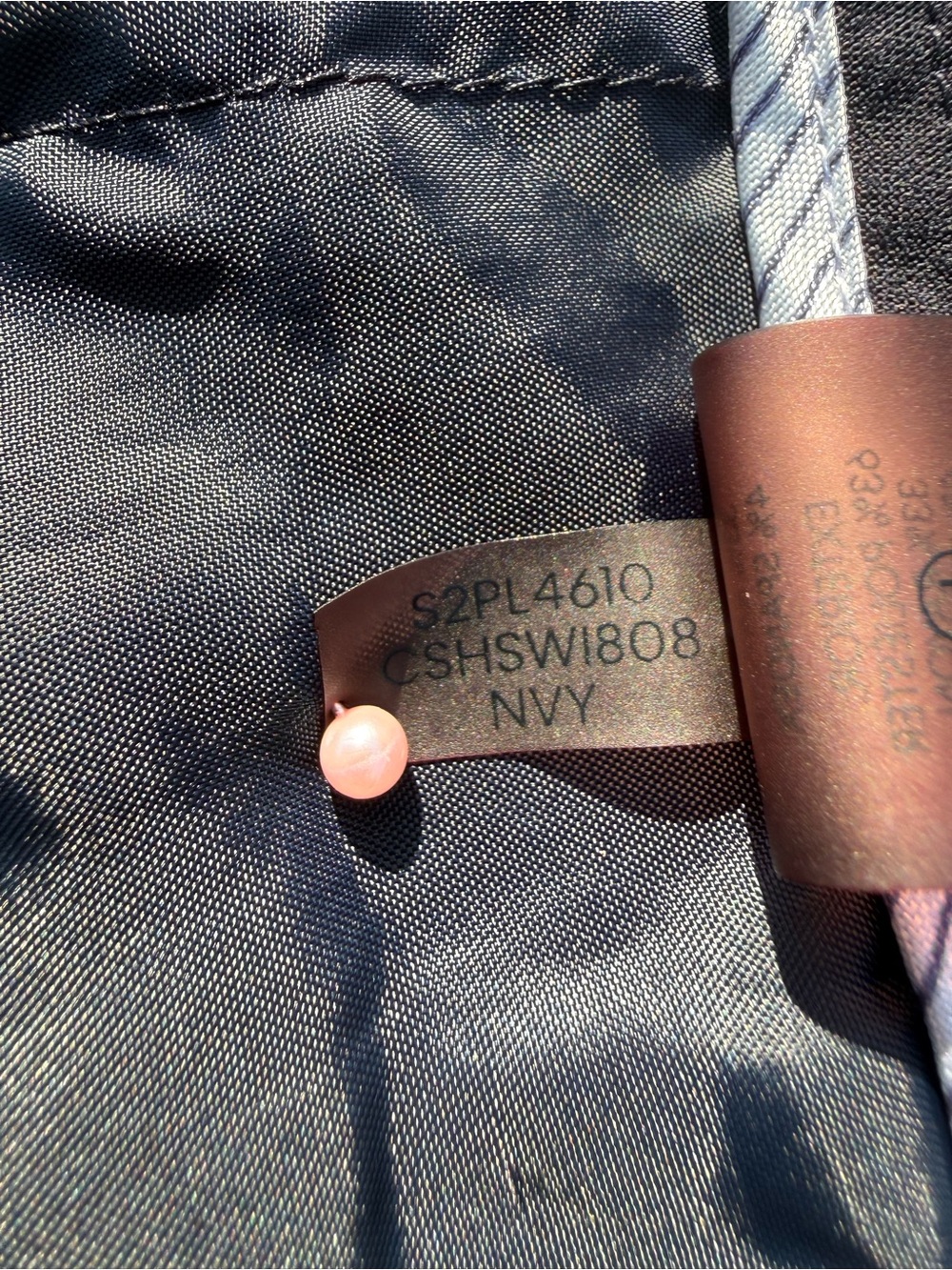 Calvin Klein Dark Navy Curvy Fit Straight-Leg Dress Pants - Picture 7 of 8